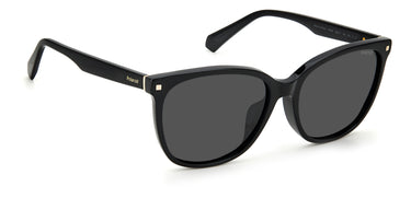 Women Polaroid Sunglasses: PLD 4113/F/S/X - Black(2) - SpecSMART Eye Clinic (Diagonal View)